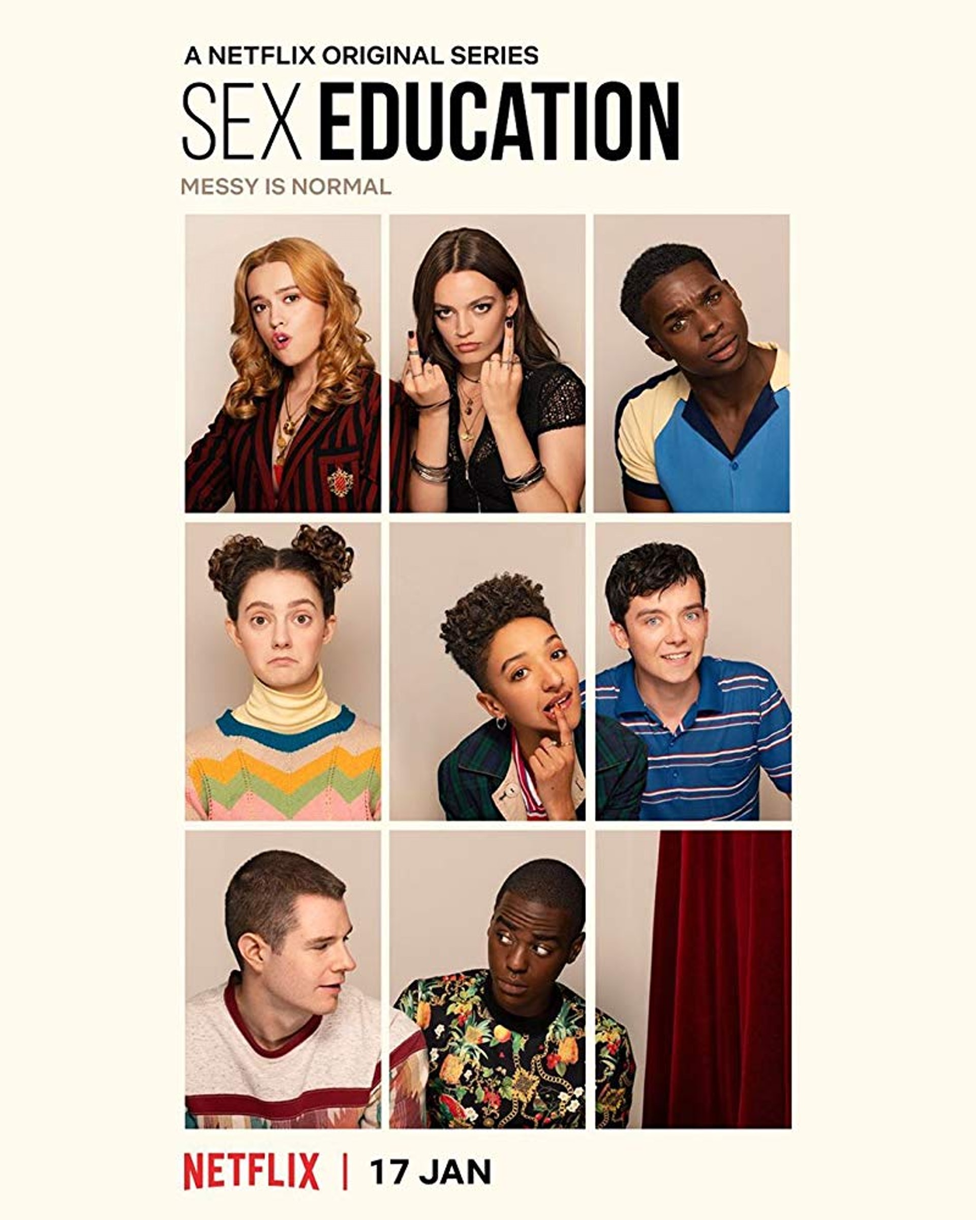《Sex Education 性愛自修室》是Netflix的人氣劇,只是高中生的男女主角在學校設立了性治療咨詢站,雖然男主角本身無性經驗,但運用了他母親性治療師的專業,以另類風趣幽默且輕鬆的手法,為班
