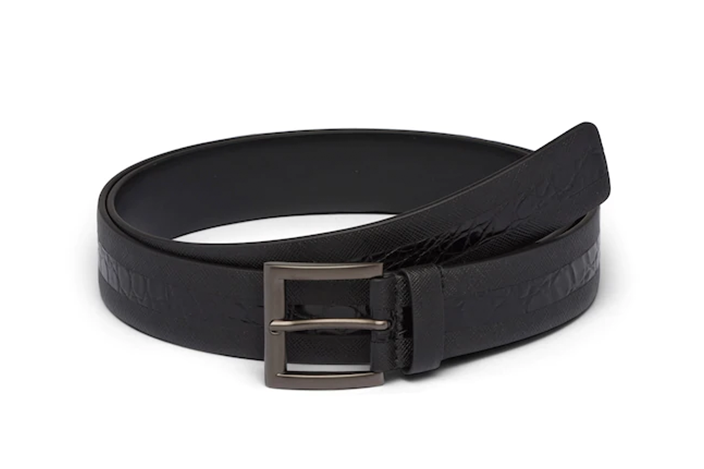PRADA Saffiano皮革及鱷魚皮腰帶 HKD 6,650>>>產品詳情<<<