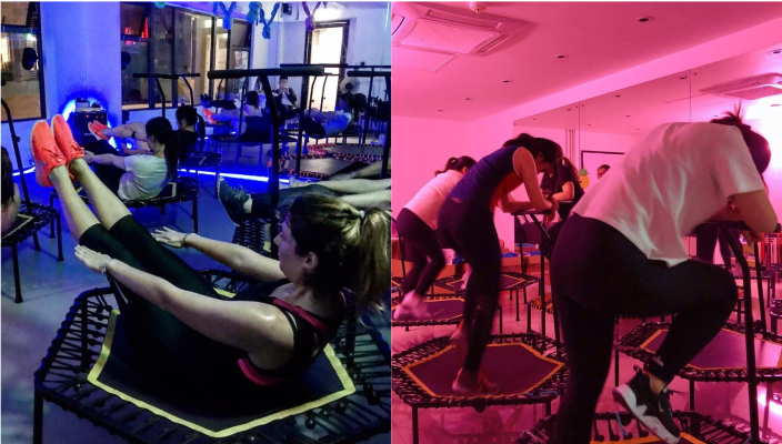 Fitness Expert Studio是由90後少女開設的彈床班小組運動室,將跳彈床運動和流行音樂與有氧舞蹈的元素結合,可以為你和另一半消脂的同時亦可以改善平衡與協調的能力。在跳彈床的課堂上,你亦