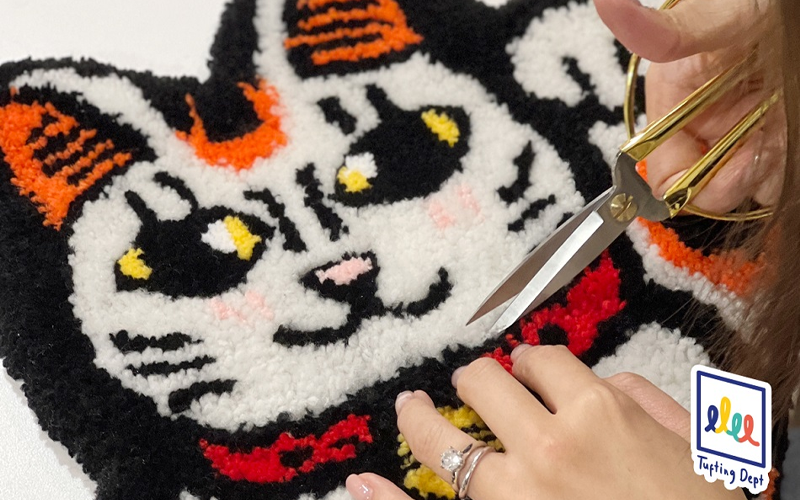 圖片來源：IG@dottedhk.tufting曾與大品牌合作，例如Dior、Kotex的等大型活動工作坊Dotted Collective亦有推出Tufting工作坊，如果大家經常在港島出沒的話，就