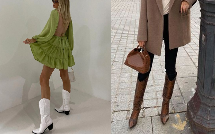 一些V形設計的靴子更有顯瘦顯長腿的作用，最近常在韓國女生身上看見這款Boots呢！&nbsp;秋冬靴款｜圓頭設計