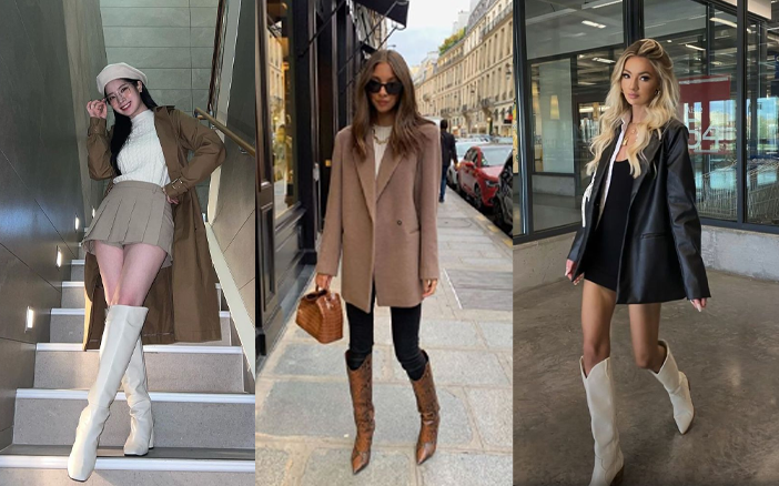 今年的靴款顏色都以黑白為主，之後就有啡色、灰色等，都是可以包色的基本款，比起鮮艷顏色更耐穿又百搭，由日常出門上班上學，到年尾去派對、拍拖、約會紀念日食飯都可以！