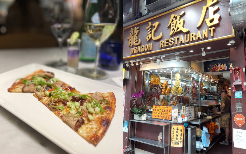 要說PizzaExpress 與龍記飯店的合作,就要回到2001年!當年PizzaExpress 在香港開設首間餐廳,並研發出香港獨有的北京烤鴨薄餅,當時的烤鴨正是由龍記飯店供應。餅底舖上龍記鴨胸及馬
