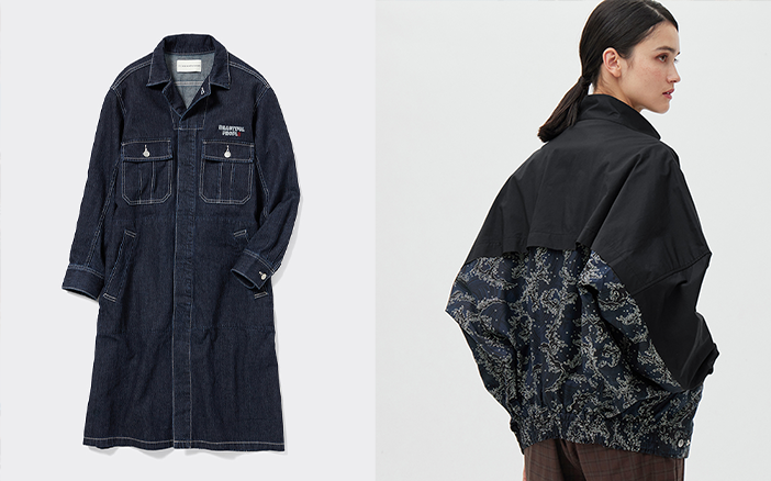 左:Denim Shop Coat $599右:Combination Jacket $499(圖片來源:品牌提供)