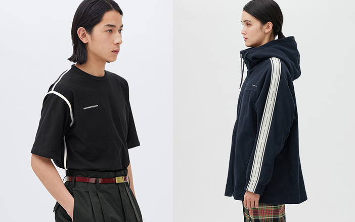 左:Reversible T-shirt $149右:Side Line Full Zip Hoodie $299(圖片來源:品牌提供)