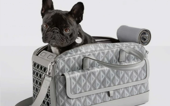 Dior Hit The Road寵物袋 $27,000Dior最新推出的一系列寵物袋、頸圈、胸背帶及牽帶都好吸引,使用了大量Dior設計元素加入其中!當中的Dior Hit The Roa