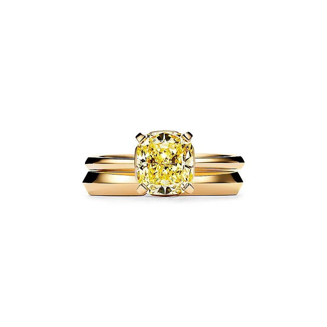 Tiffany True 18k黃金鑲濃彩黃鑽戒指