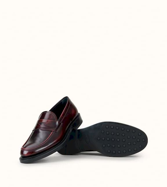 Tods Loafers in Leather - Red