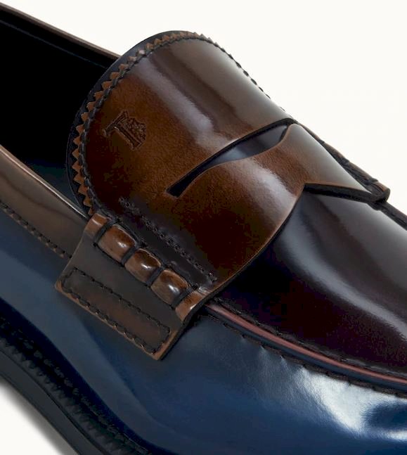 Tods Loafers in Leather - Blue