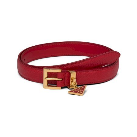 PRADA logo吊飾皮帶