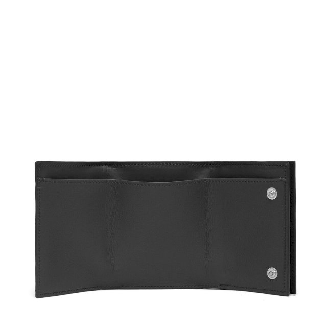 LOEWE Linen Trifold Wallet Black