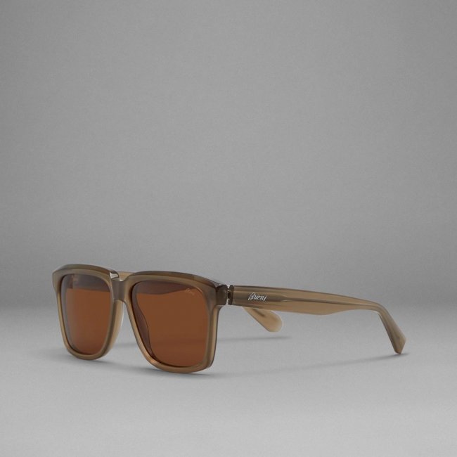 Gray acetate Sunglasses with Brown Lenses